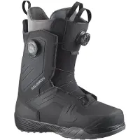 Salomon Snowboard - Botas de snowboard hombre - Dialogue Dual BOA Black/Black/Asphalt - Talla 43 - Negro