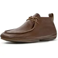 Camper para mujer. K400805-005 Zapatos de piel Right Nina marrones (37), Marrón, Plano, Cordones, Casual, outlet 2026.