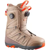 Salomon Snowboard - Botas de snowboard hombre - Launch BOA SJ BOA Kelp/Brown Lentil/Dragon Fire - Talla 45,5 - Beige
