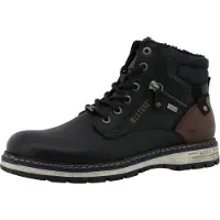 Mustang Botas con cordones marrón / negro