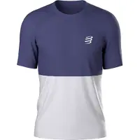 Compressport - Ropa para trail running - Performance SS Tshirt M Peacoat Gray - Talla XL - Azul