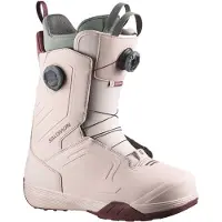 Salomon Snowboard - Botas de snowboard hombre - Dialogue Dual BOA Rainy Day/Huckleberry/Castor Gray - Talla 41,5 - Blanco