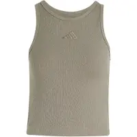 Adidas adidasCAMISETA SIN MANGAS ACANALADA KIT SMALL LOGO L Silver Pebble Mujer