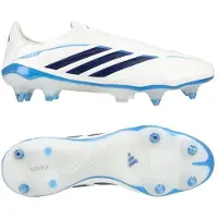 Adidas adidasBota de fútbol sin cordones Copa Pure IV Elite para césped natural húmedo 39 1/3 Zero Metalic / Dark Blue / Lucid Ray Blue Unisex