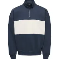 Only & Sons Sudadera 'ONSCERES' marino / blanco natural