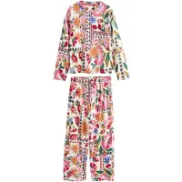 Next Pijama crema / verde / naranja / rosa