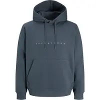 Jack & Jones Sudadera 'JJESTAR' grafito / blanco