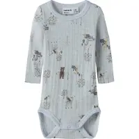 Name it Pijama entero/body 'NBMWANG' azul paloma / marrón / lila pastel / naranja pastel