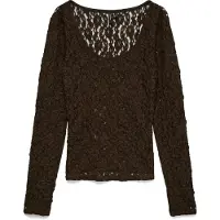 Vero Moda Top 'VMFlora' marrón oscuro