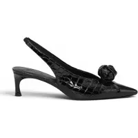 ROTATE para mujer. 116739100 Zapatos de Piel slingback Knot negro (39), 3 a 5cm, Ninguno, Casual, Clásico, outlet 2026.