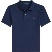 Ralph Lauren para niño. 322952431001 Polo de algodón suave marino (1.5años= 88/93), Casual, Manga corta, moda infantil, Polo Ralph Laur