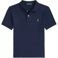 Ralph Lauren para niño. 322952431001 Polo de algodón suave marino (6años= 124/134cm), Casual, Manga corta, moda infantil, Polo Ralph La