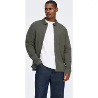 Only & Sons Sudadera con cremallera 'ONSNEWKODYL' gris oscuro