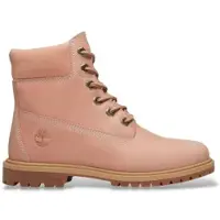 Timberland para mujer. TB0A5M5NA8M1 Botines de piel Premium rosa (42 W), Plano, Cordones, Casual, outlet 2026.