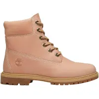 Timberland para mujer. TB0A5M5NA8M1 Botines de piel Premium rosa (36 W), Plano, Cordones, Casual, outlet 2026.