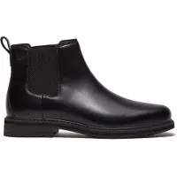 Timberland para hombre. TB0A42PGW021 Botines de piel Chelsea Stormbucks negro (44.5), Plano, Ninguno, Casual, outlet 2026.