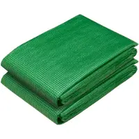 vidaXL Lona con ojales, 2 unidades, color verde, 3 x 15 metros, 260 g/m² de polietileno