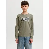 JACK&JONES JUNIOR Junior Camiseta verde / negro