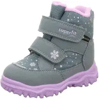 Superfit Botas de nieve 'HUSKY1' verde pastel / lila / blanco