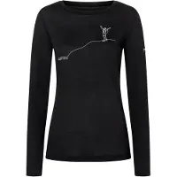 Super.natural - Women's Bergglück L/S - Camiseta de manga larga size XS, negro