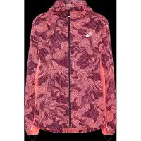Asics - Fujitrail Packable Jacket - Chaqueta de running size L, rojo