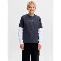 Jack & Jones Junior Camiseta 'JCOClub' navy / blanco