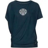 Super.natural - Women's Ornamental Loose Tee - Camiseta de merino size XL, azul