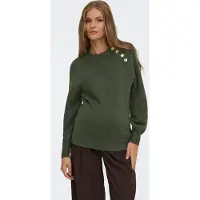 ONLY Maternity Jersey 'OLMEmma' verde moteado