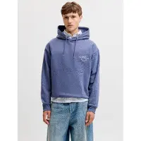 Jack & jones Sudadera añil / negro / blanco