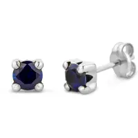Diamant L'Eternel Pendientes 'Ohrringe aus 375 Weißgold mit Saphir' plata
