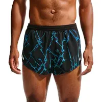 Nike Running - Ropa para trail running - M Dri-Fit ADV Aeroswift 2In Aop Short Black White de Lana - Talla M - Negro