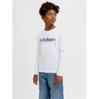 Jack & jones Junior Camiseta 'JJTom' azul oscuro / naranja / rojo oscuro / blanco