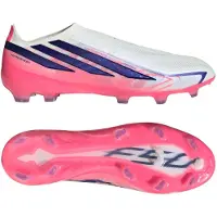 Adidas adidasBota de fútbol sin cordones F50 Hyperfast Pro césped natural seco 39 1/3 Cloud White / Solar Purple / Solar Turbo Unisex