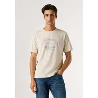 Pepe Jeans Camiseta 'Gon' azul oscuro / blanco