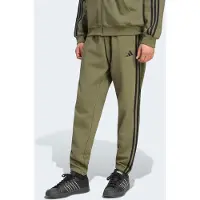 Adidas - Essentials 3-Stripes Fleece Tapered Cuffed Pants - Pantalones de deporte size XL, oliva