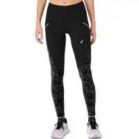 Asics - Women's Road Lite-Show Tight - Mallas de running size L, negro