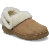 Crocs - Classic Unfurgettable Vegan Suede Clog - Zapatillas de estar por casa size M4 / W6, beige/marrón
