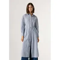 Pepe Jeans para mujer. PL9537786 Vestido Bali azul (XS), Casual, Algodón, Manga larga, outlet 2026.