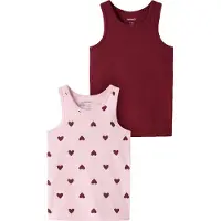 Name it Camiseta térmica rosa / burdeos
