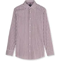 Olymp Luxor Camisa Elegante Rayas Bordeaux Burdeos Rojo talla