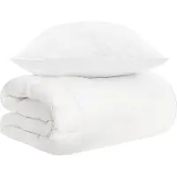vidaXL Juego de sábanas de 3 piezas, color blanco, fibra de bambú