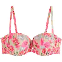 Ted Baker Top de bikini amarillo claro / verde pastel / rosa / rosa