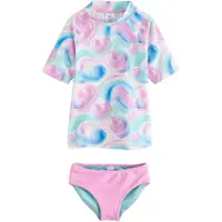 Next Traje de baño azul / menta / rosa claro / blanco