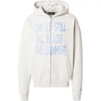Pegador Sudadera con cremallera 'Elgin' azul claro / gris claro