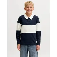 Jack & Jones Kids Junior Sudadera 'JORFREDERIKSBERG' marino / blanco