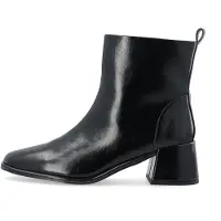 Bianco Biajolanda Cuadrado Cremallera Botines Negro 37