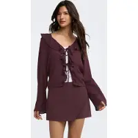 ONLY Blusa 'ONLVinni' rojo vino