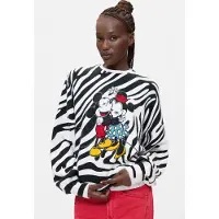 Desigual , Jersey Estampado Mickey, Mujer, Blanco, XL