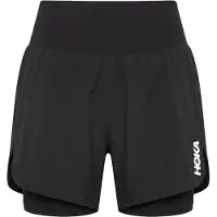 Hoka One One - Women's Glide Short Mr 5'' 2In1 - Pantalones cortos de running size S, negro