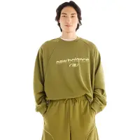New Balance Sudadera 'Trackside French Terry Crew' verde / verde hierba